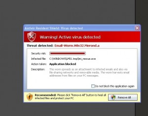 AntiVir 2010 Fake Application Alert