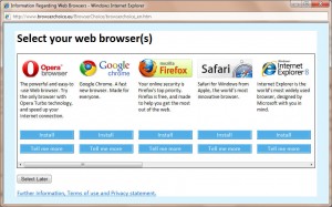 Browser Selection in Browser Ballot