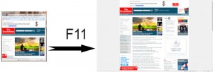 Using the F11 Keyboard Shortcut to Expand Windows Explorer